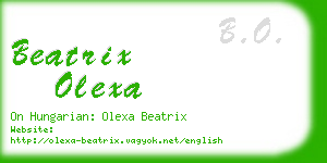 beatrix olexa business card